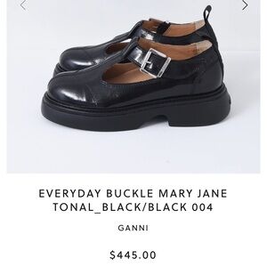 Ganni Everyday Buckle Mary Jane EU 38